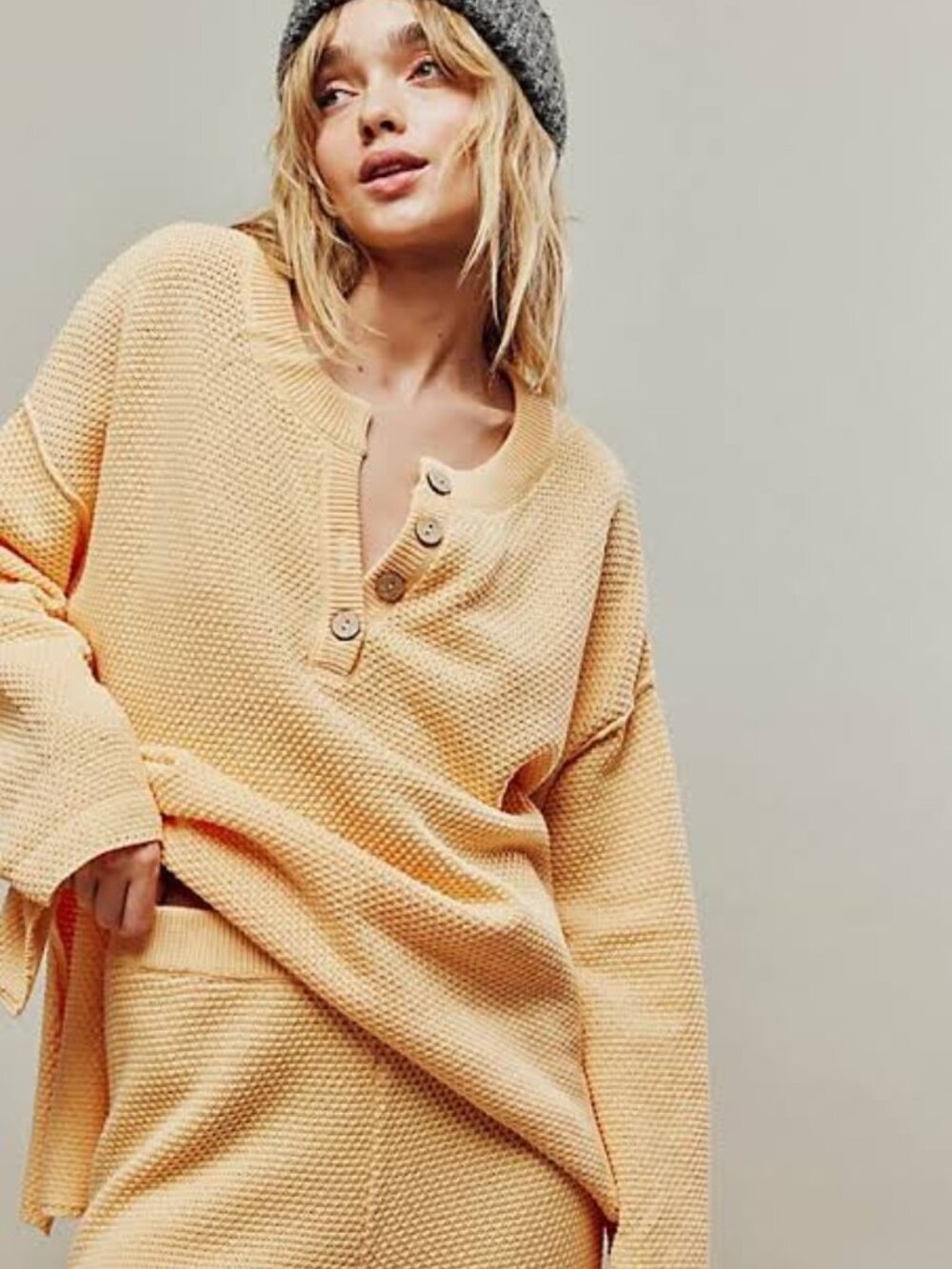 Free People Beach Hailee Knit Sweater Set Size S